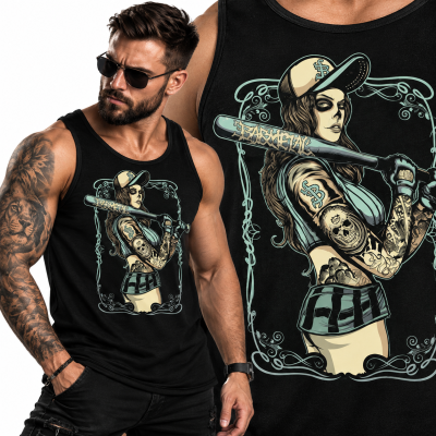 TANK TOP HORROR BASEBALL GIRL